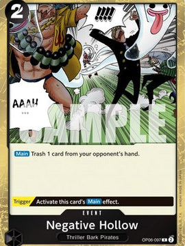 Negative Hollow (OP06-097) - Wings of the Captain Foil