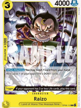 Raizo (OP06-112) - Wings of the Captain