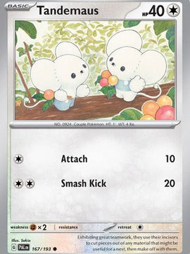 Tandemaus (167/193) (Cosmos Foil) [Scarlet & Violet: Paldea Evolved]