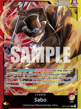Sabo (001) (ST13-001) - Ultra Deck: The Three Brothers Foil