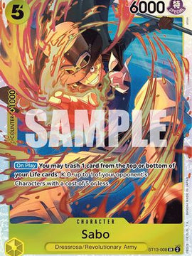 Sabo (008) (ST13-008) - Ultra Deck: The Three Brothers Foil