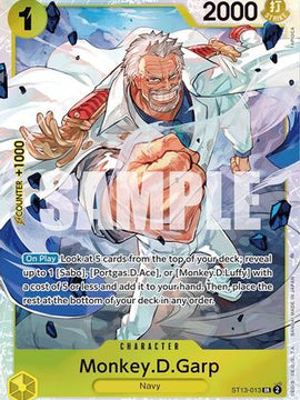 Monkey.D.Garp (ST13-013) - Ultra Deck: The Three Brothers Foil