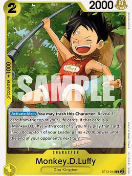 Monkey.D.Luffy (014) (ST13-014) - Ultra Deck: The Three Brothers Foil