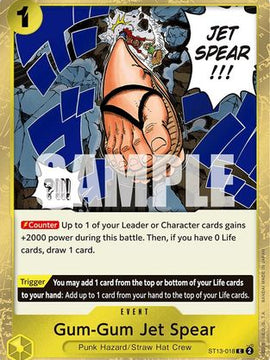 Gum-Gum Jet Spear (ST13-018) - Ultra Deck: The Three Brothers Foil