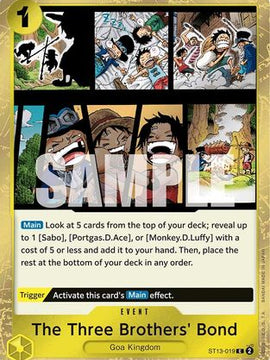 The Three Brothers' Bond (ST13-019) - Ultra Deck: The Three Brothers Foil
