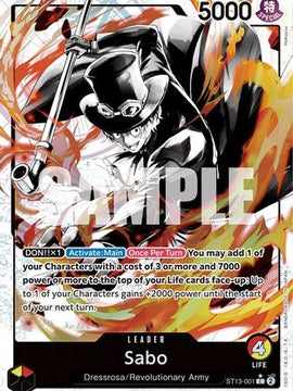 Sabo (001) (Parallel) (ST13-001) - Ultra Deck: The Three Brothers Foil