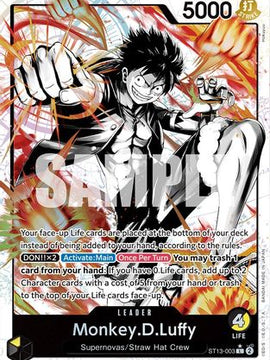 Monkey.D.Luffy (003) (Parallel) (ST13-003) - Ultra Deck: The Three Brothers Foil