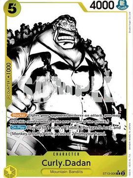Curly.Dadan (Parallel) (ST13-006) - Ultra Deck: The Three Brothers Foil