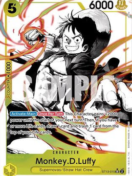 Monkey.D.Luffy (015) (Parallel) (ST13-015) - Ultra Deck: The Three Brothers Foil