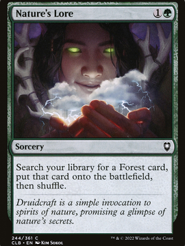 Nature's Lore (CLB-244) - Commander Legends: Battle for Baldur's Gate