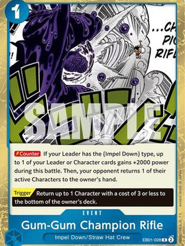 Gum-Gum Champion Rifle (EB01-028) - Extra Booster: Memorial Collection Foil