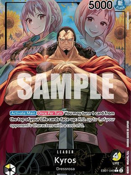 Kyros (Alternate Art) (EB01-040) - Extra Booster: Memorial Collection Foil