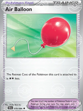 Air Balloon (Poke Ball Pattern) 79 - SV Black Bolt Holofoil