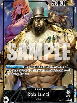 Rob Lucci (079) (Parallel) (OP07-079) - 500 Years in the Future Foil