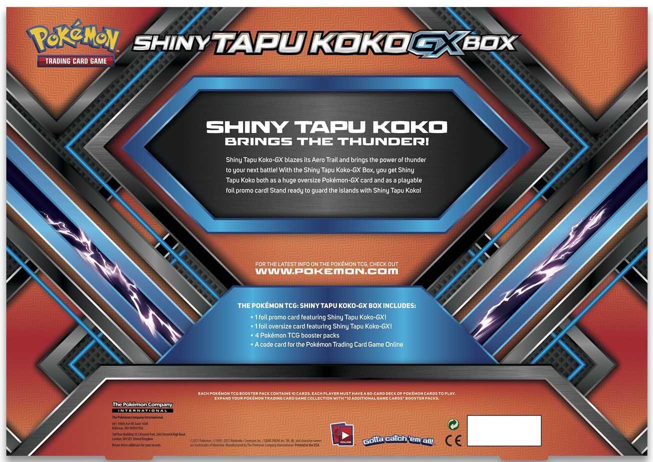 Shiny Tapu Koko GX Box