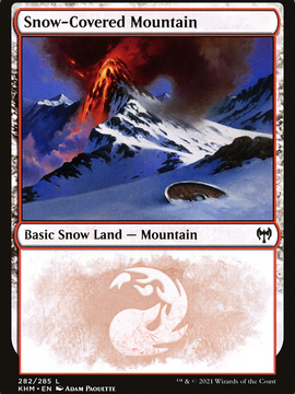 Snow-Covered Mountain (KHM-282) - Kaldheim: (snow) Foil