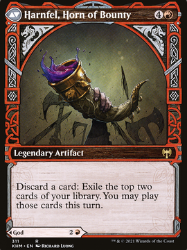 Birgi, God of Storytelling // Harnfel, Horn of Bounty (KHM-311) - Kaldheim: (Showcase)