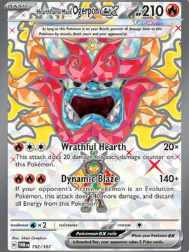 Hearthflame Mask Ogerpon ex (192) [SV06: Twilight Masquerade] Holofoil
