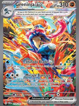 Greninja ex (214) [SV06: Twilight Masquerade] Holofoil