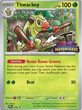Thwackey - 115 115 - SV Scarlet & Violet Promo Cards Holofoil