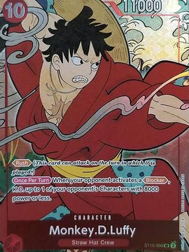 Monkey.D.Luffy (English Version 1st Anniversary Set) (ST10-006) - One Piece Promotion Cards Foil