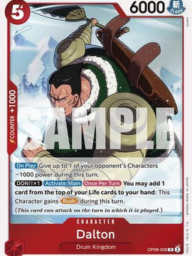 Dalton (OP08-008) - Two Legends Foil
