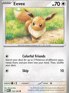 Eevee - 133/165 (Pokemon Together) 133 - Miscellaneous Cards & Products