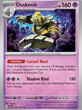 Dusknoir (20) [SV: Shrouded Fable] Reverse Holofoil