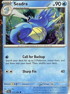 Seadra - 011/064 (Cosmos Holo) 11 - Miscellaneous Cards & Products Holofoil