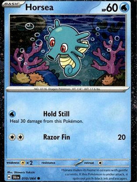 Horsea - 010/064 (Cosmos Holo) 10 - Miscellaneous Cards & Products Holofoil