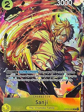 Sanji (Premium Card Collection -BANDAI CARD GAMES Fest. 23-24 Edition-) (OP03-102) - One Piece Promotion Cards Foil