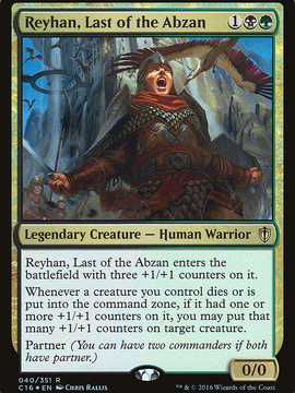 Reyhan, Last of the Abzan (C16-040) - Commander 2016 Foil