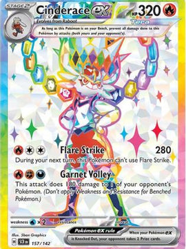 Cinderace ex 157 - SV07 Stellar Crown Holofoil