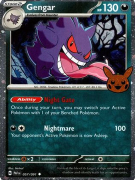 Gengar (Cosmos Holo) 57 - Trick or Trade BOOster Bundle 2024 Holofoil