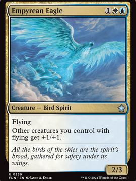 Empyrean Eagle (FDN-239) - Foundations Foil