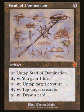 Staff of Domination (BRR-119) - The Brothers' War Retro Artifacts