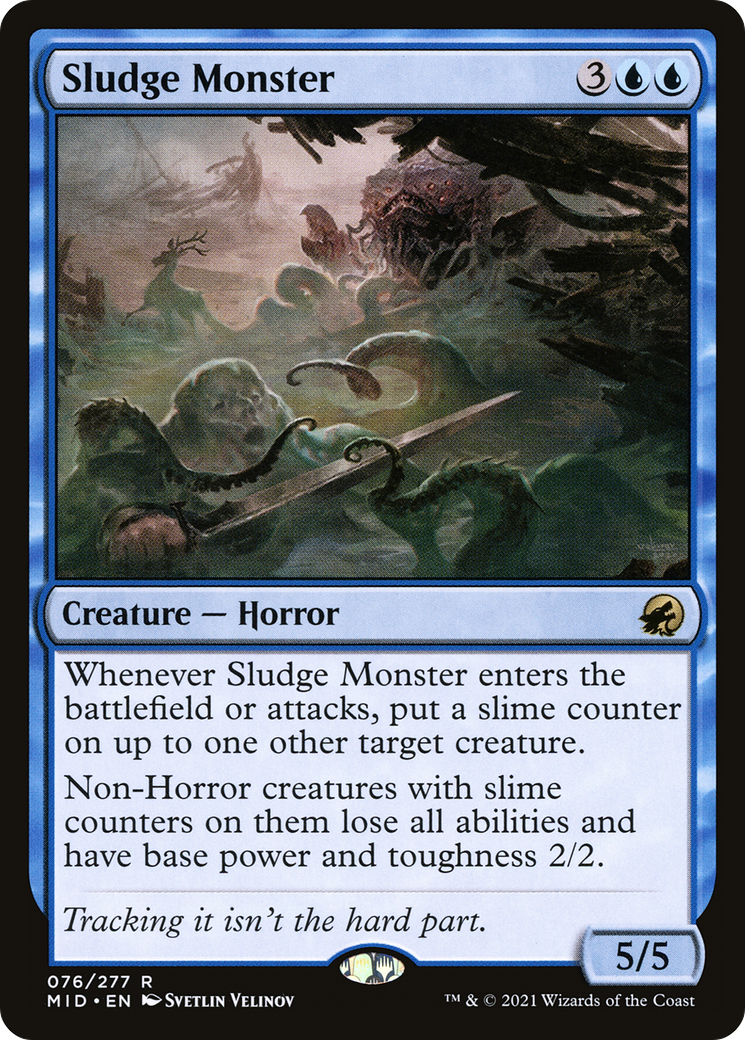 Sludge Monster (MID-076) - Innistrad: Midnight Hunt – Danireon Cards ...