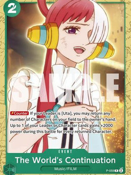 The World's Continuation (P-059) - Starter Deck 16: GREEN Uta