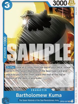 Bartholomew Kuma (OP02-057) - Starter Deck 17: BLUE Donquixote Doflamingo