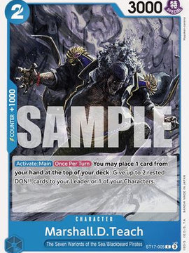 Marshall.D.Teach (ST17-005) - Starter Deck 17: BLUE Donquixote Doflamingo