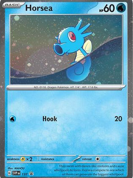 Horsea - 137 (Cosmo Holo) 137 - SV Scarlet & Violet Promo Cards Holofoil