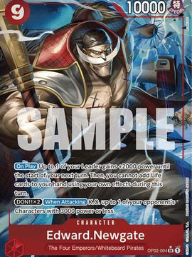 Edward.Newgate (OP02-004) (Alternate Art) (OP02-004) - Premium Booster -The Best- Foil