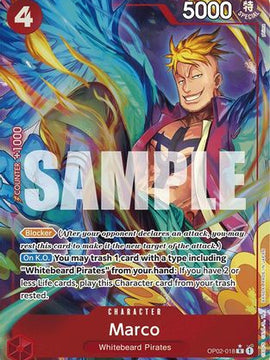 Marco (Alternate Art) (OP02-018) - Premium Booster -The Best- Foil