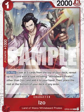 Izo (OP03-003) (Jolly Roger Foil) (OP03-003) - Premium Booster -The Best- Foil