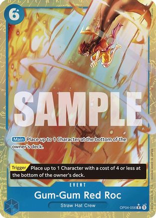 Gum-Gum Red Roc (Alternate Art) (OP04-056) - Premium Booster -The Best ...