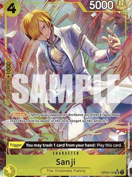 Sanji (OP04-104) (Alternate Art) (OP04-104) - Premium Booster -The Best- Foil