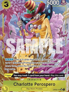 Charlotte Perospero (Alternate Art) (OP03-113) - Premium Booster -The Best- Foil