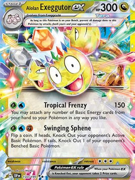 Alolan Exeggutor ex 133 - SV08 Surging Sparks Holofoil