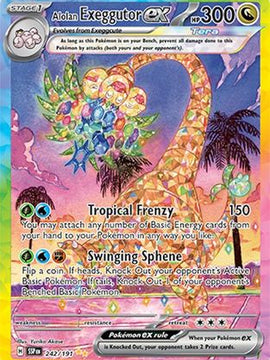 Alolan Exeggutor ex 242 - SV08 Surging Sparks Holofoil