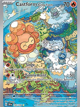 Castform Sunny Form 195 - SV08 Surging Sparks Holofoil